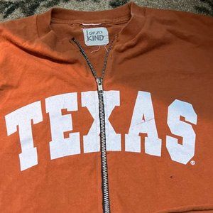 LF University of Texas zip up game day shirt